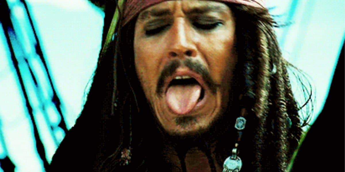Johnny Depp as Captain Jack Sparrow in 'Pirates of the Caribbean'