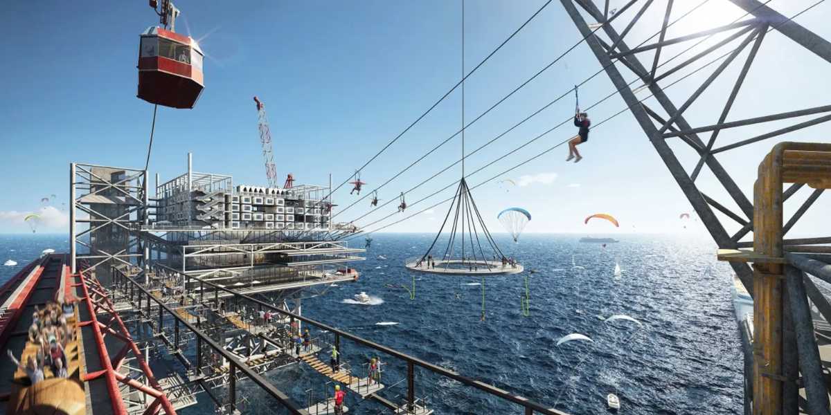 THE RIG floating theme park