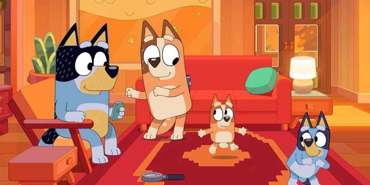 bluey and family