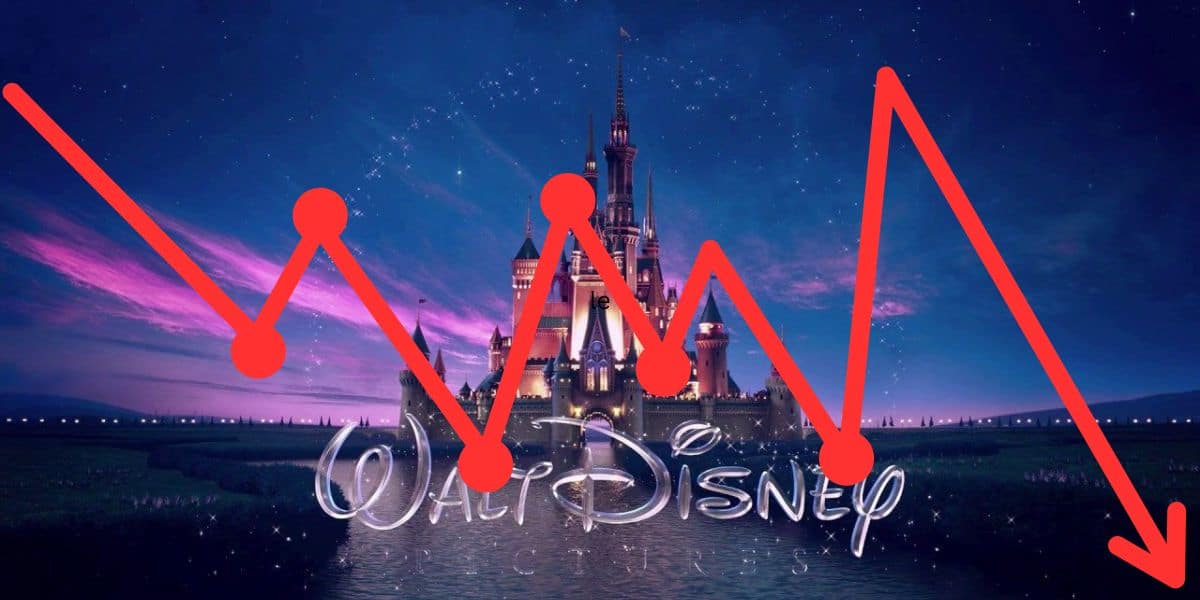 walt disney company logo with arrow