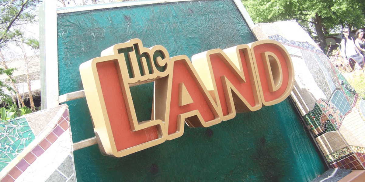 the land pavilion sign epcot