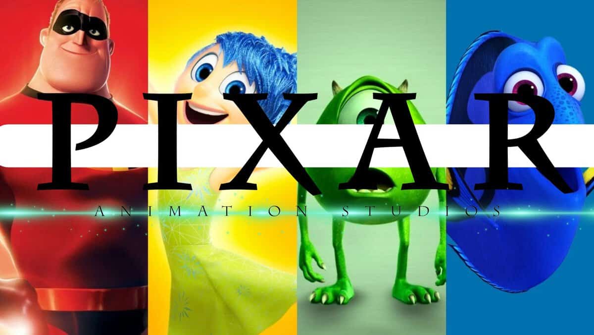 pixar logo and characters