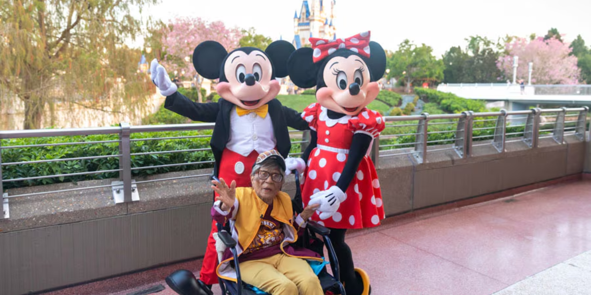 106 year old woman visits disney world