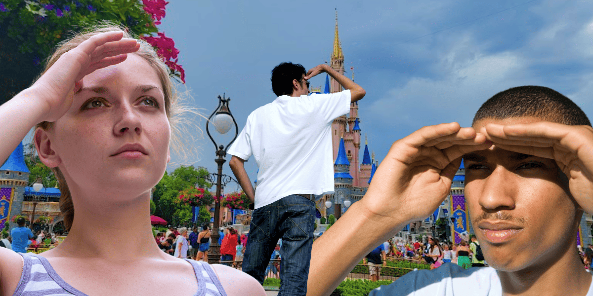guests looking for lost items at magic kingdom