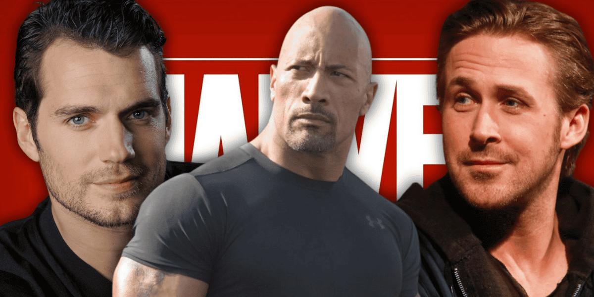 henry cavill dwayne johnson ryan gosling marvel logo