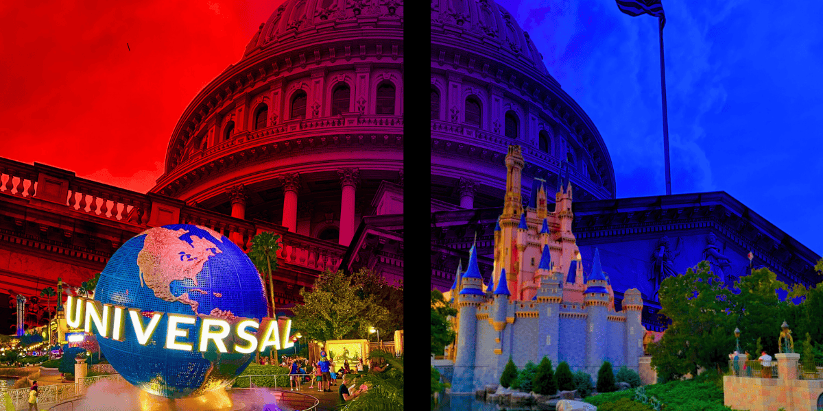 political parties universal disney