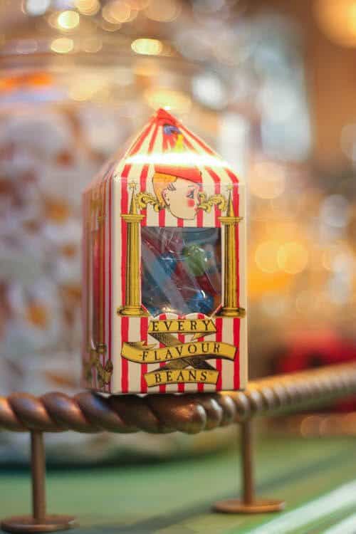 Every flavored jelly beans in Honey Dukes at the Wizarding World of Harry Potter