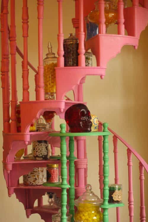 Honey Dukes stairwell at Wizarding World of Harry Potter