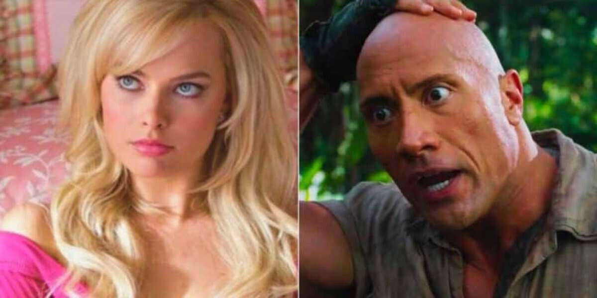 Margot Robbie Dwayne Johnson