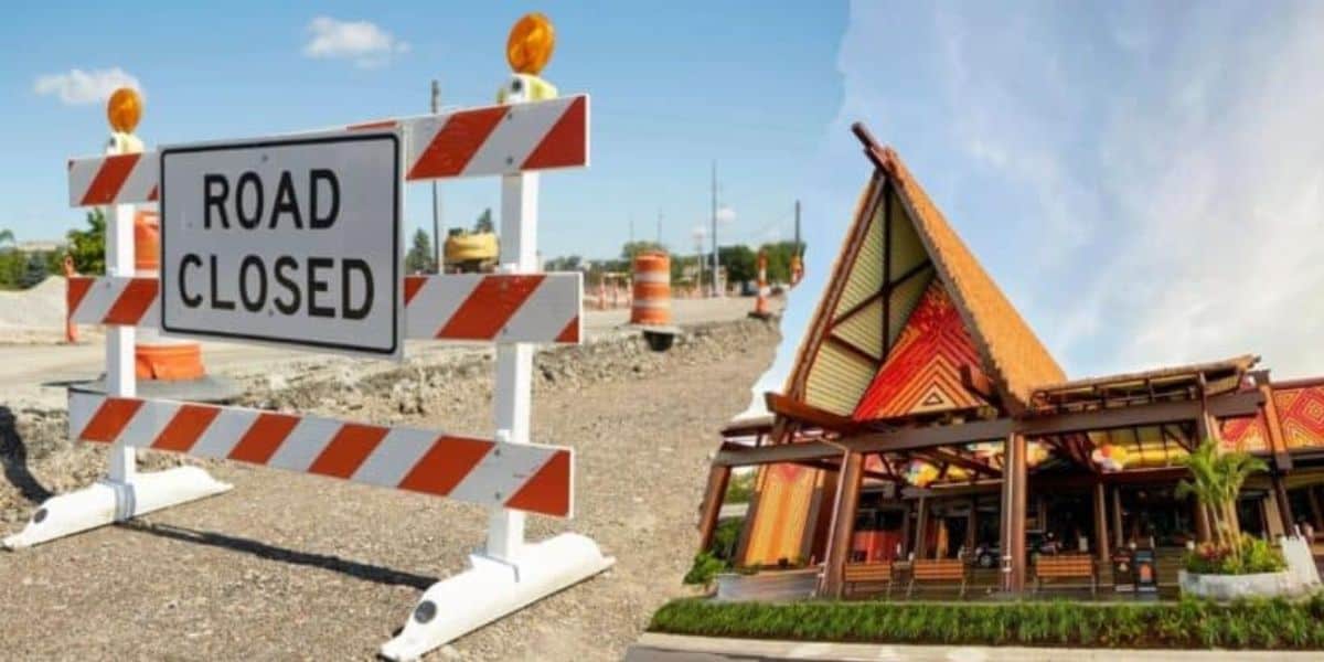 Disney World Location Road Closed