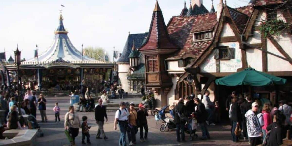 Overview of Fantasyland at Disneyland Paris