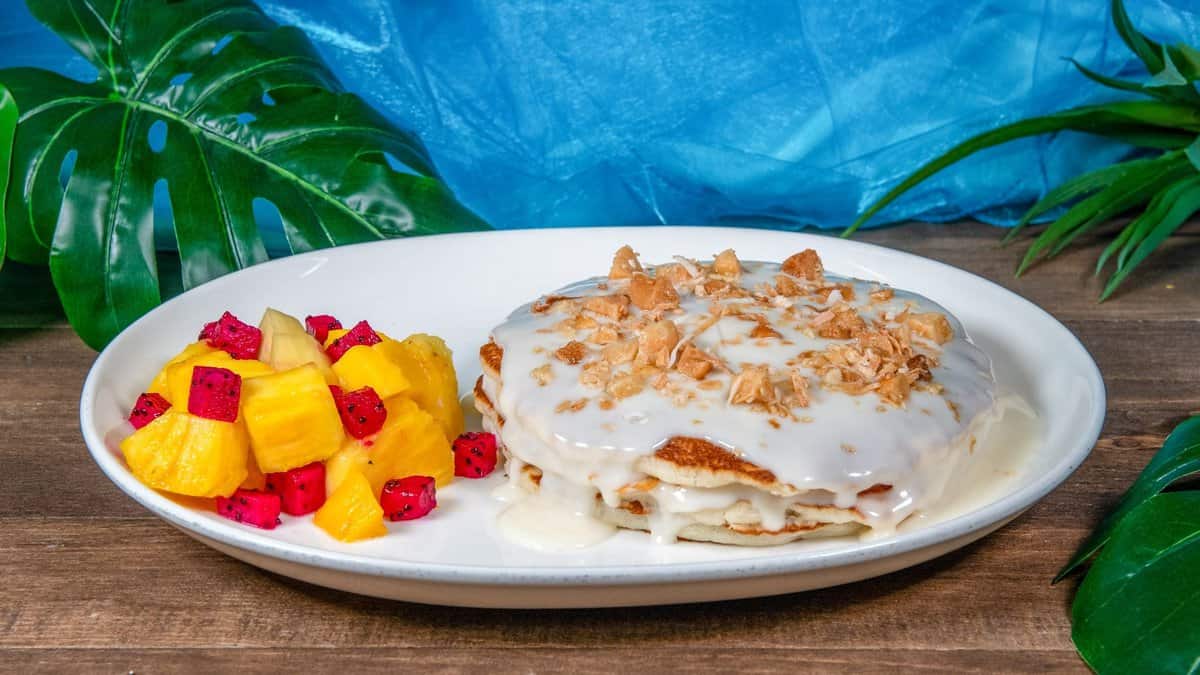 Coconut macadamia nut pancakes Disneyland