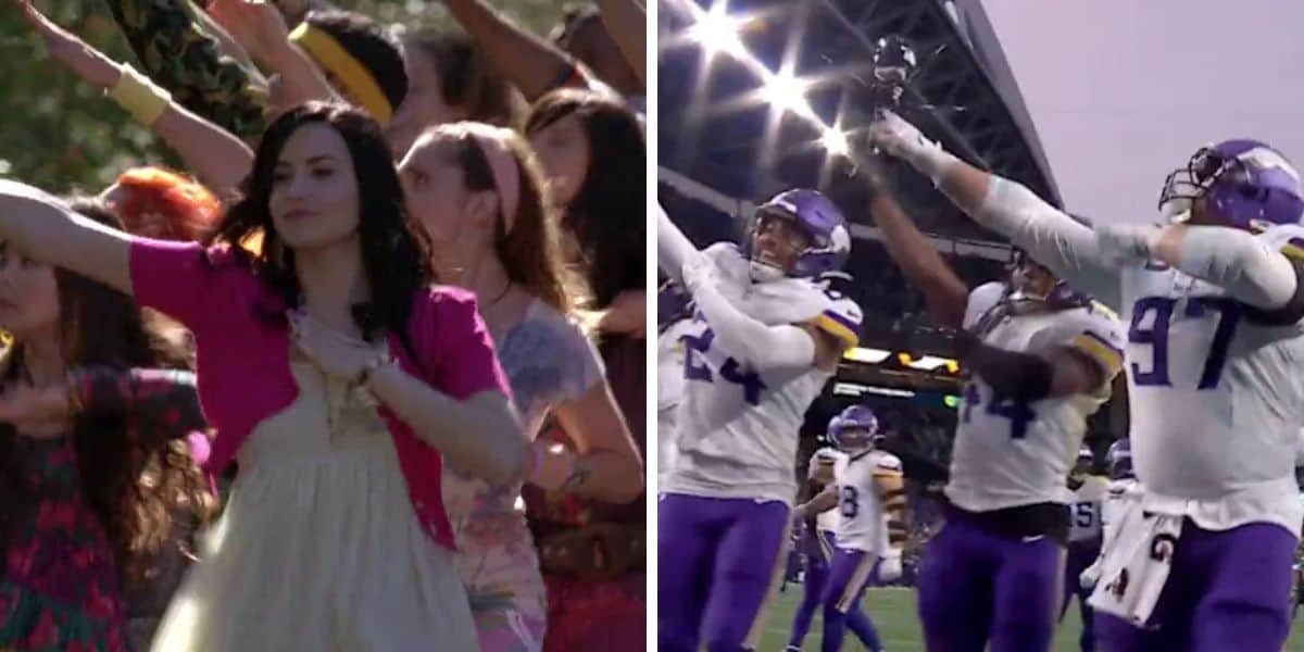 Split Image: Camp Rock (Left)/Minnesota Vikings (Right)