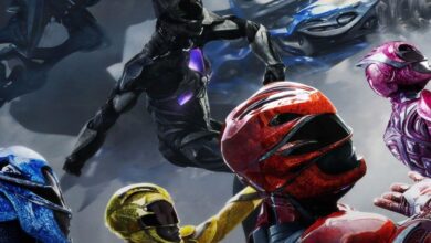 The poster for 'Power Rangers' (2017)