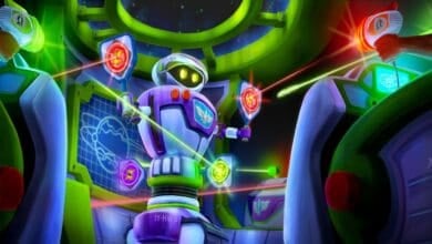 concept art for "Buddy" character in Buzz Lightyear: Space Ranger Spin updates in Magic Kingdom