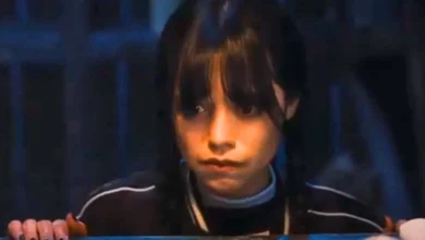 Wednesday Addams (Jenna Ortega) crying in 'Wednesday'