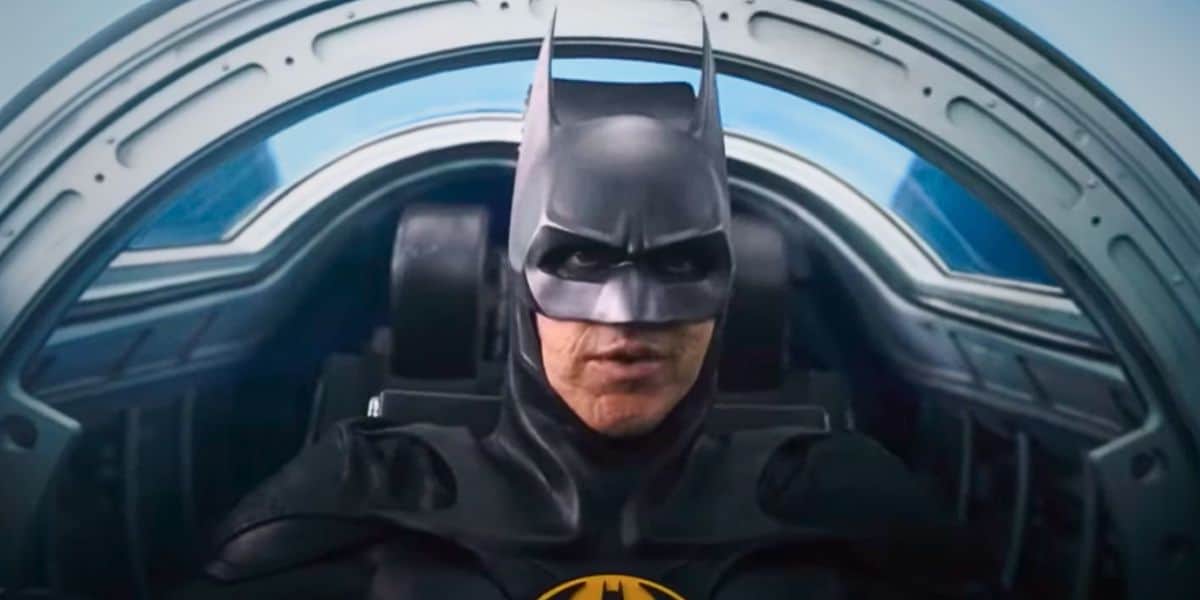 Michael Keaton's Batman in the Batwing in 'The Flash'
