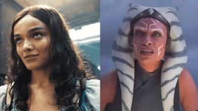 L: Rachel Zegler in 'Hunger Games' R: Rosario Dawson in 'Ahsoka'