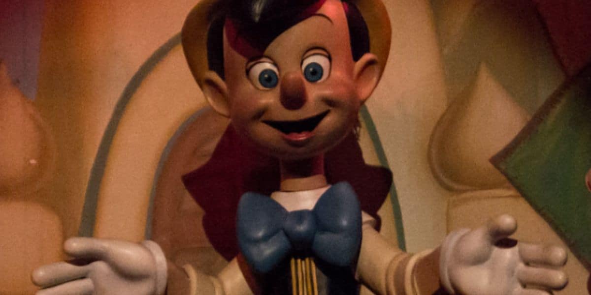 Pinocchio in Pinocchio's Daring Journey at Disneyland Park.