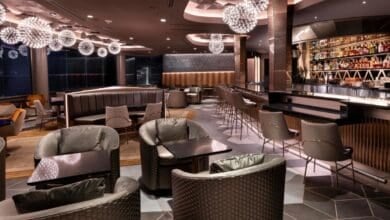 the interior of GEO-82 adults only lounge at EPCOT