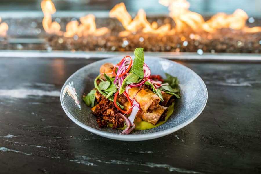 Vegan Potato Flautas Lamplight Lounge