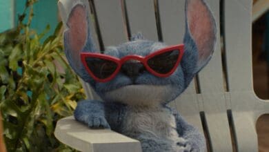 Live Action Stitch wearing sunglasses