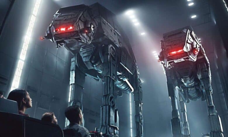 Star Wars Rise of the Resistance, a Disney star wars ride at Disney World.