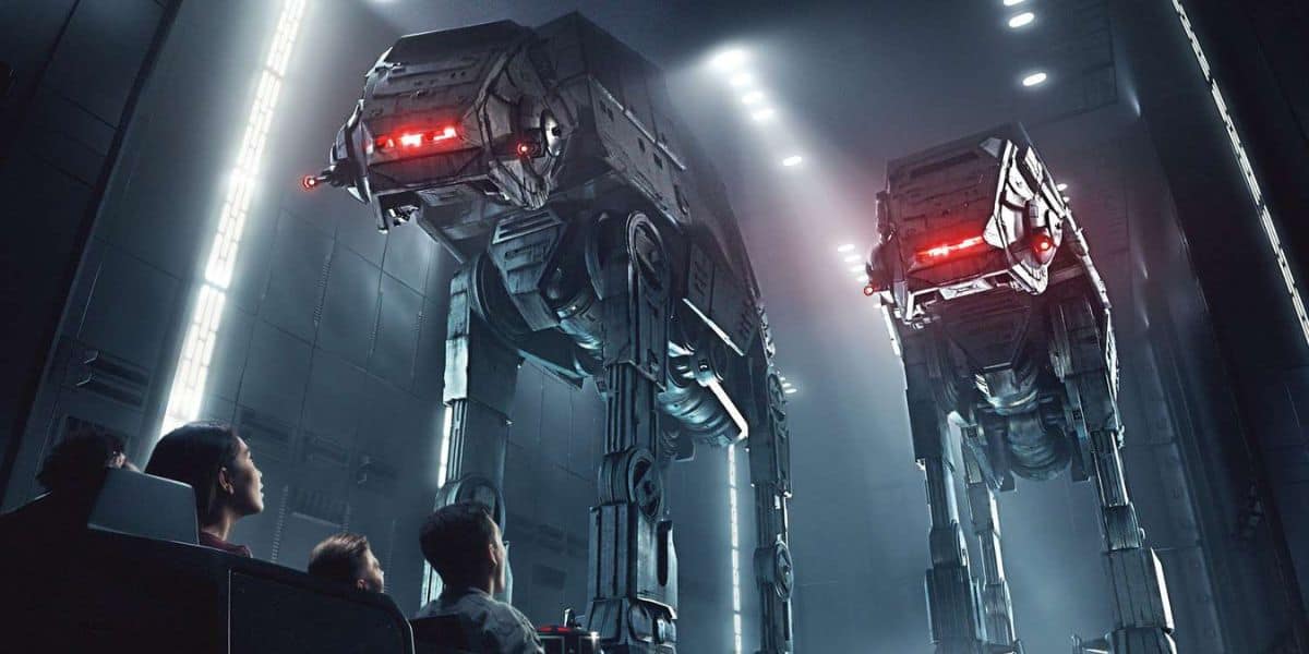 Star Wars Rise of the Resistance, a Disney star wars ride at Disney World.