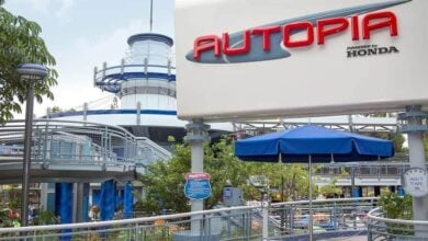 Entrance to Autopia at Disneyland