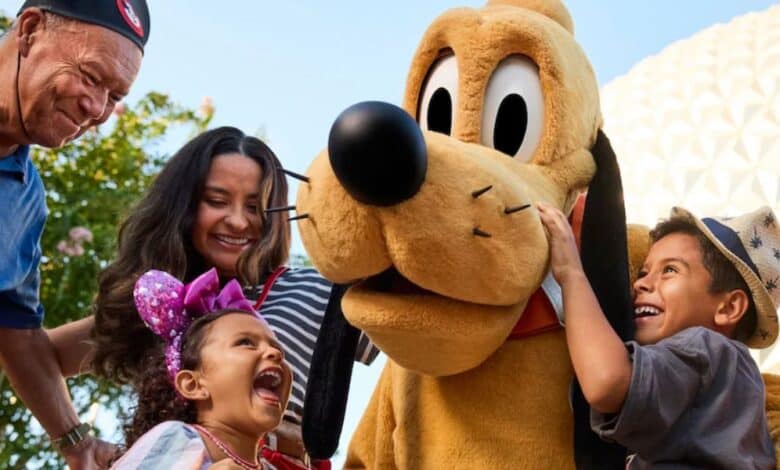 Walt Disney World Resort Annual Passholders with Pluto at EPCOT. Disney Sorcerer Pass DVC Rule Change