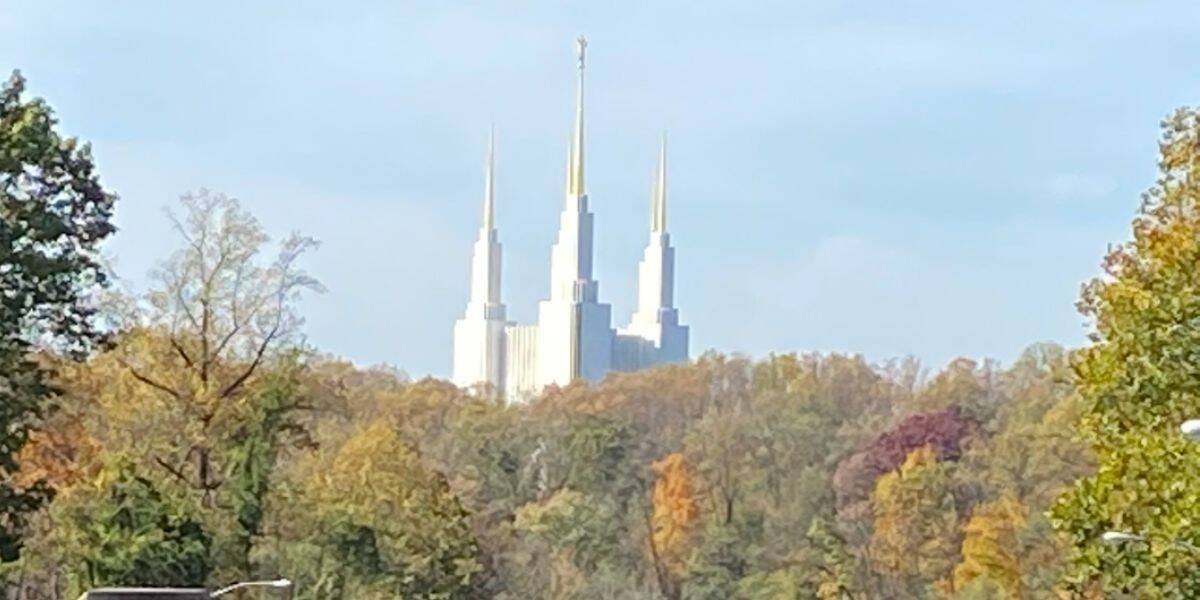 The Washington D.C. temple that many have compared to a Disneyland Park castle.