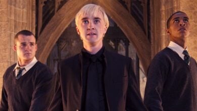 Tom Felton as Draco Malfoy in Harry Potter and the Deathly Hallows