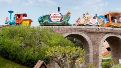 The Casey Jr Circus Train ride at Disneyland Park