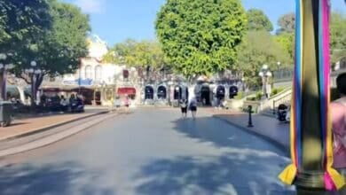 Main Street USA at Disneyland Park is relatively empty following ICE activity in Southern California.