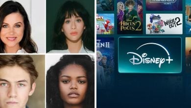 Split Image: (Left) Coven Academy Cast, (Right) Disney+