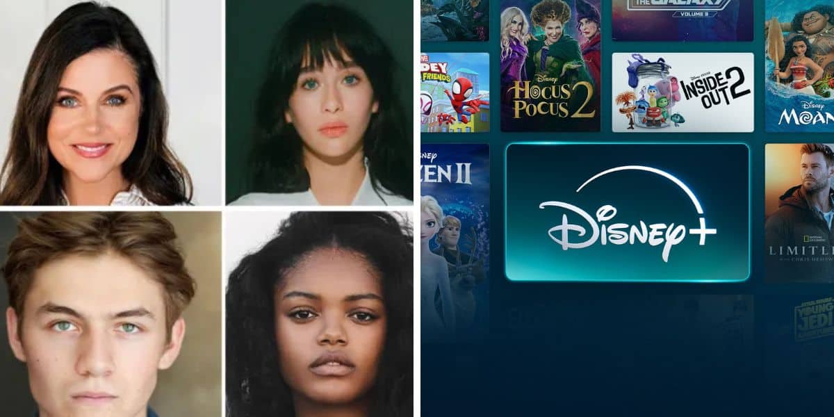 Split Image: (Left) Coven Academy Cast, (Right) Disney+