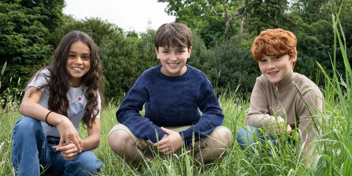 Arabella Stanton, Dominic McLaughlin, and Alastair Stout in the new Harry Potter series on HBO