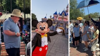 Three Images: Jon Favreau, Disneyland, and Kathryn Hahn