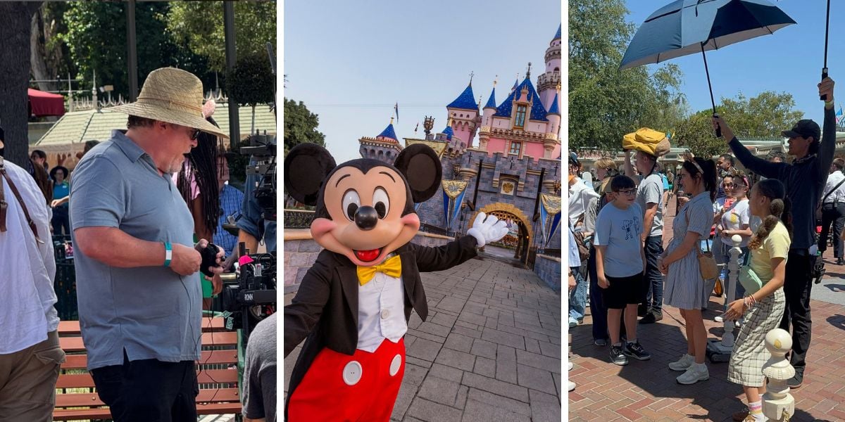 Three Images: Jon Favreau, Disneyland, and Kathryn Hahn