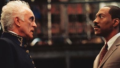 Eddie Murphy and Terence Stamp in Disney's 'The Haunted Mansion'