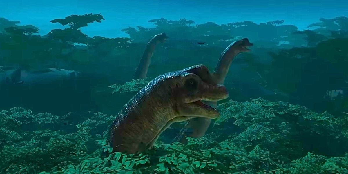 Brachiosaurs in "Jurassic Park: Survival"