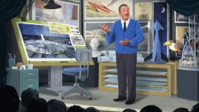 concept art for Walt Disney scene on Carousel of Progress