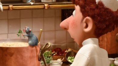 Linguini and Remy in Disney/Pixar's Ratatouille