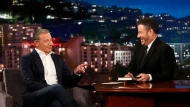 Jimmy Kimmel sits with Bob Iger on Jimmy Kimmel Live!