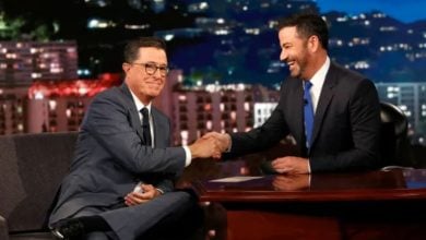Jimmy Kimmel and Stephen Colbert
