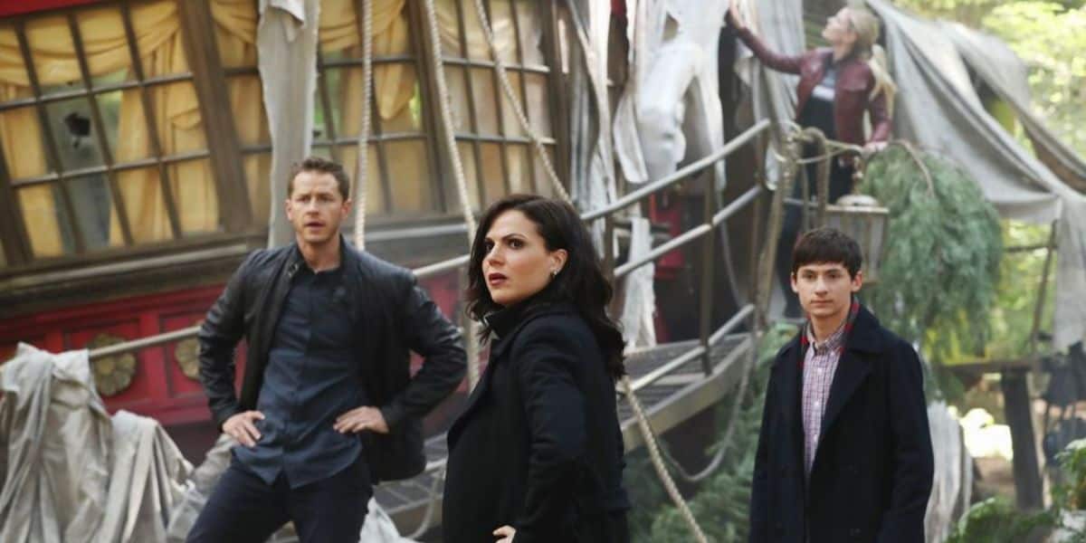 Lana Parrilla and Josh Dallas in Once Upon A Time