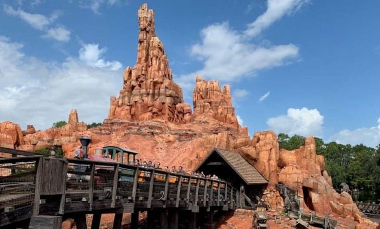 Big Thunder Mountain Railroad at Magic Kingdom Park at Walt Disney World Resort.