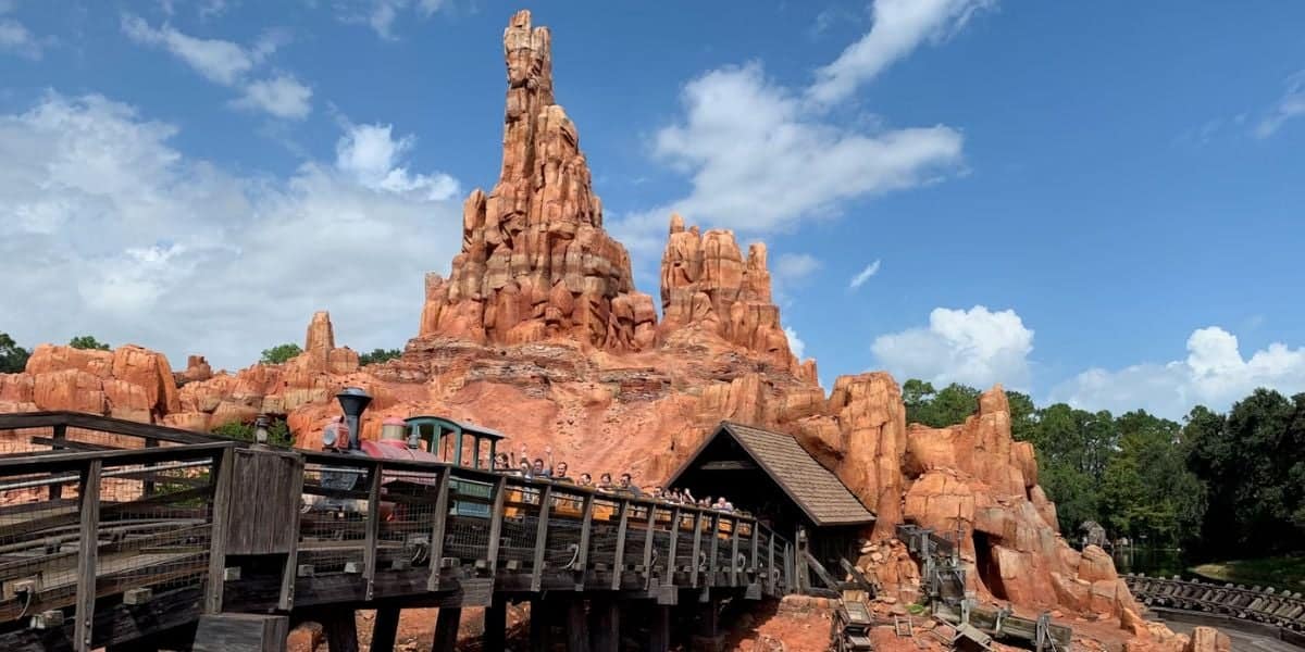 Big Thunder Mountain Railroad at Magic Kingdom Park at Walt Disney World Resort.
