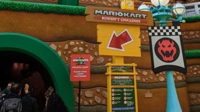 Entrance to the Mario Kart: Bowser’s Challenge ride at Universal Studios Hollywood