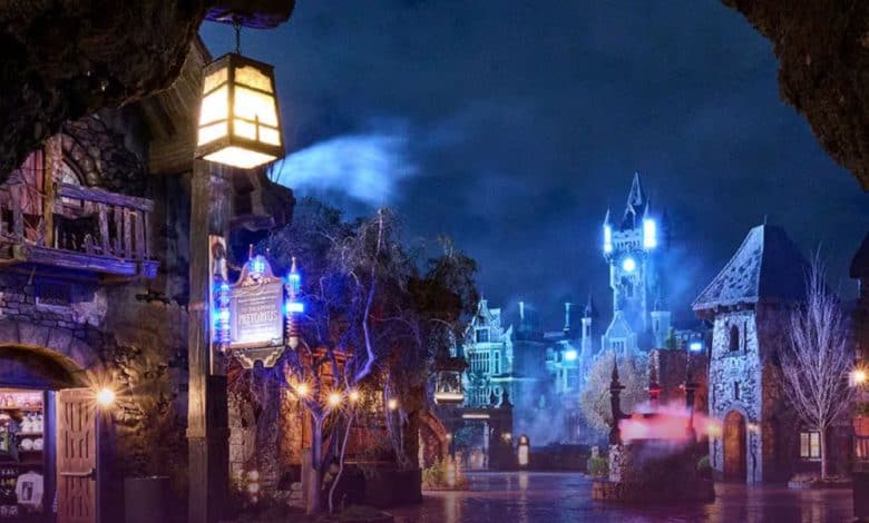 dark universe at night in epic universe